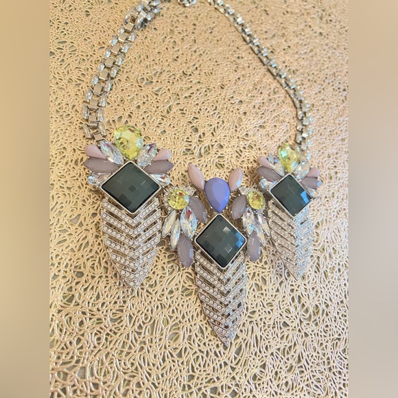 Silver Statement Necklace - Picture 2 of 3